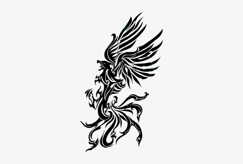 Picture Download Phoenix Tattoos Png Transparent Images - Phoenix Tribal, transparent png #25323