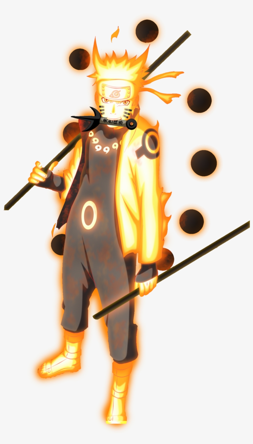 Naruto - Naruto Six Paths Sage Mode, transparent png #25436