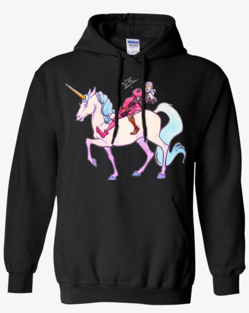 Deadpoolwitcher Unicorn Ride Watercolor T Shirt & Hoodie - Hello Kitty Gangster Hoodie, transparent png #25523