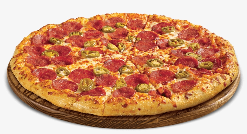 Pepperoni Pizza Png Transparent Image - Pepperoni Pizza With Jalapenos, transparent png #25804