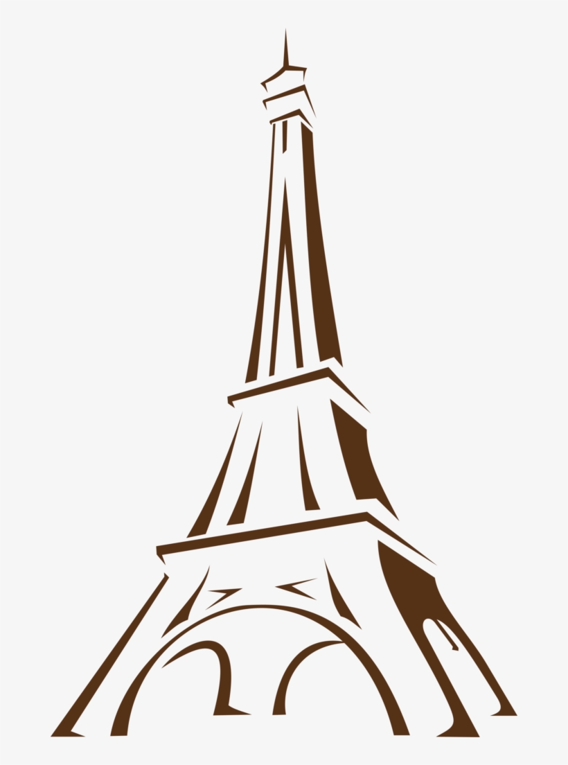 Free Eiffel Tower Png Hd - Eiffel Tower Drawing, transparent png #25805