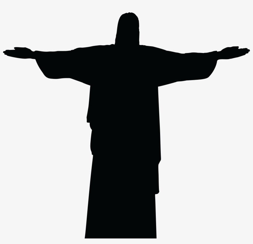 Jesus Carrying Cross Silhouette At Getdrawings - Christ The Redeemer, transparent png #25868