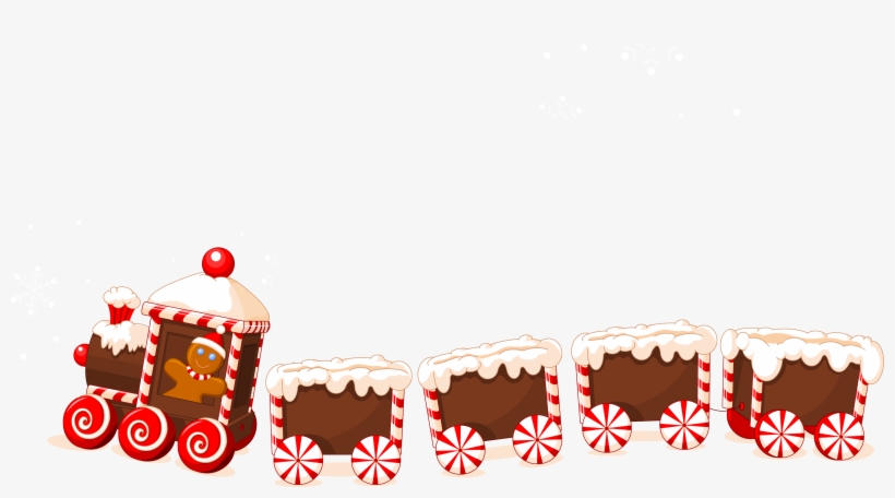 Train Clipart Xmas - Merry Christmas Png, transparent png #25914
