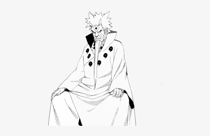 Pixels Drawing Naruto - Jiraiya Sage Of Six Paths, transparent png #26088