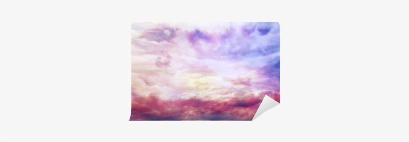 Watercolor Sky Texture, Background Pink Clouds Wall - Watercolor Painting, transparent png #26229