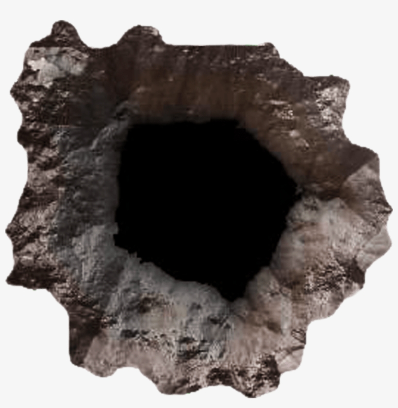 Bullet Hole Png Transparent Image - Bullet Hole On Rock, transparent png #26268