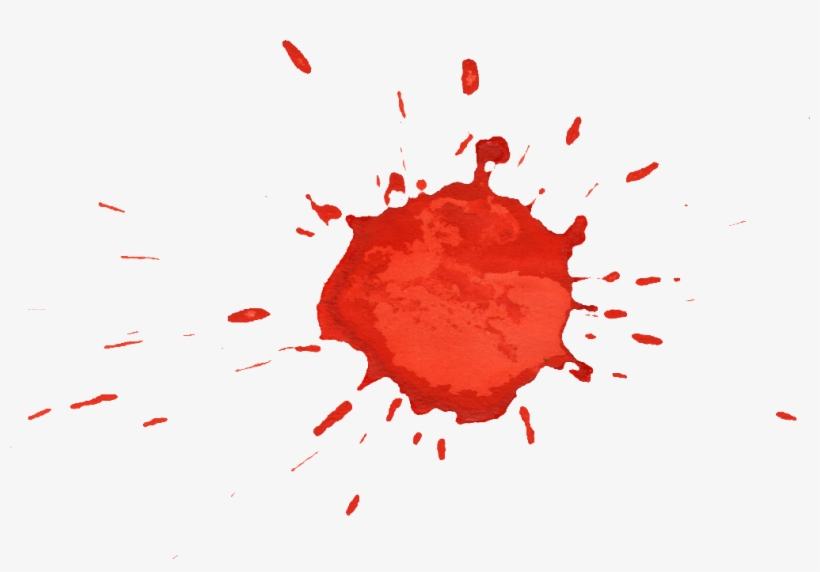 Orange Watercolor Drop - Hd Blood Drop Transparent Free, transparent png #26310