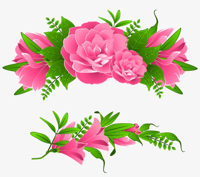 Flowers Border Clipart Png, transparent png #26332