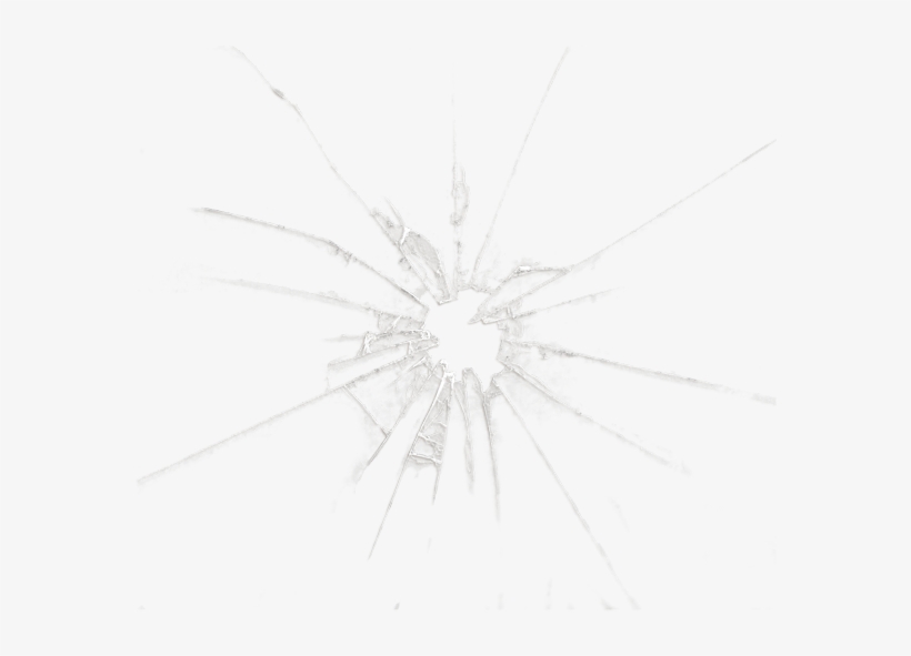 Shattered Glass By Paw - Bullet Holes In Glass Png, transparent png #26451