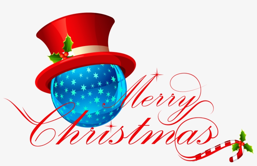 Merry Christmas Clipart Transparent - Clip Art, transparent png #26727