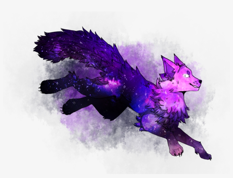  Galaxy  Wolf  By Violetdrawcat On Deviantart Picture 