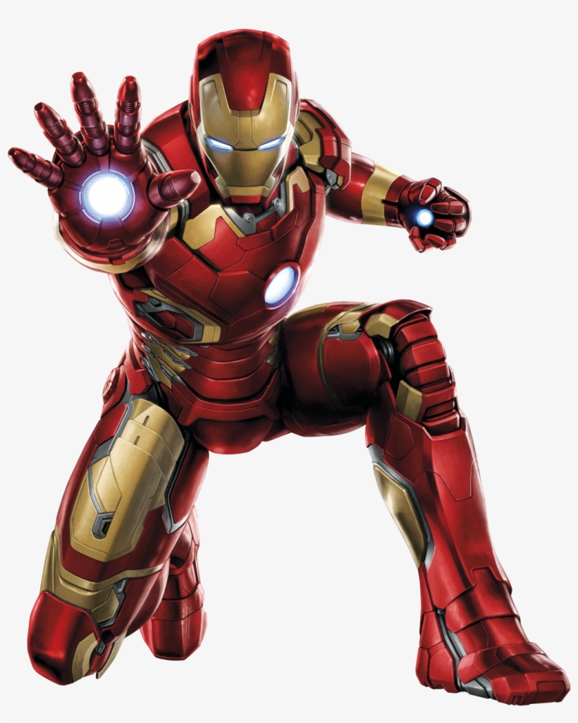 Aou Iron Man Mk43 Art - Iron Man Png, transparent png #26901