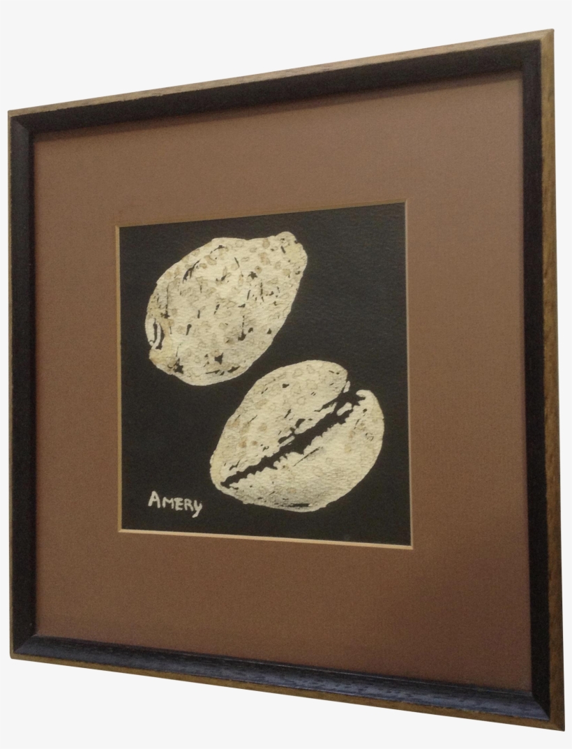 J Amery, Coffee Bean Watercolor Painting Signed By - Picture Frame, transparent png #27403