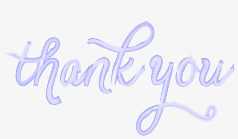 Thank-you - Calligraphy, transparent png #27422