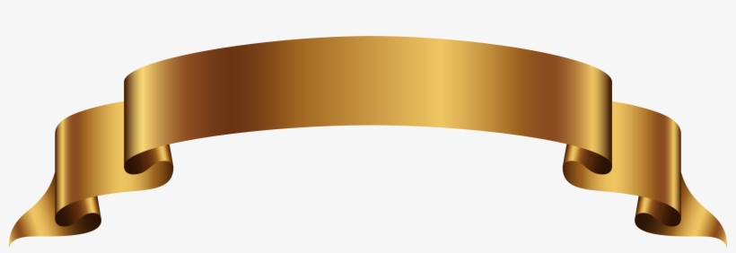 Gold Banner Transparent Png Clip Art Image - Gold Banner Png, transparent png #27644