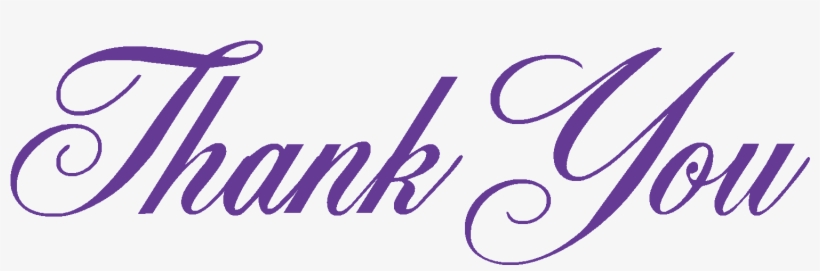 Thank You Script - Thank You, transparent png #27781