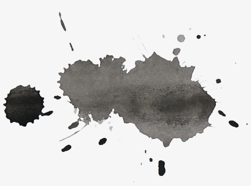 771 X 1000 Png 48kb 22 Black Watercolor Splatter - Watercolor Painting, transparent png #27782