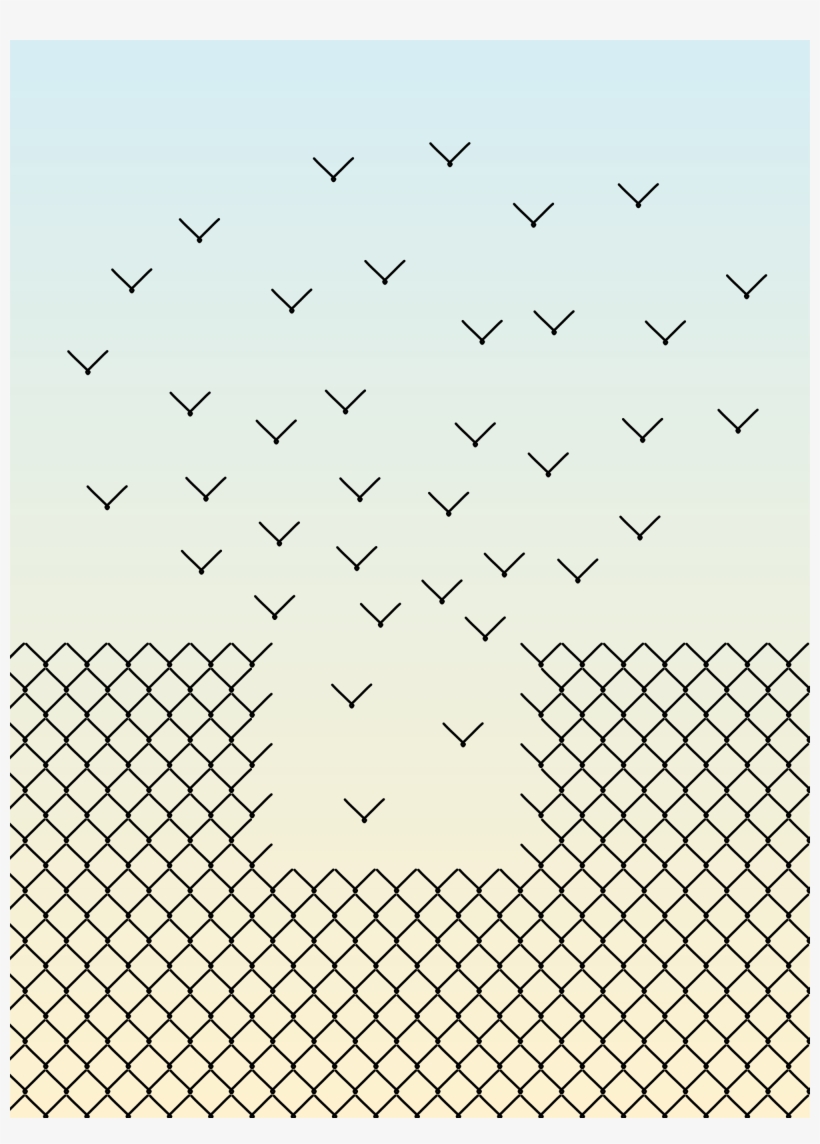 Open - Svg Chainlink Fence, transparent png #27807