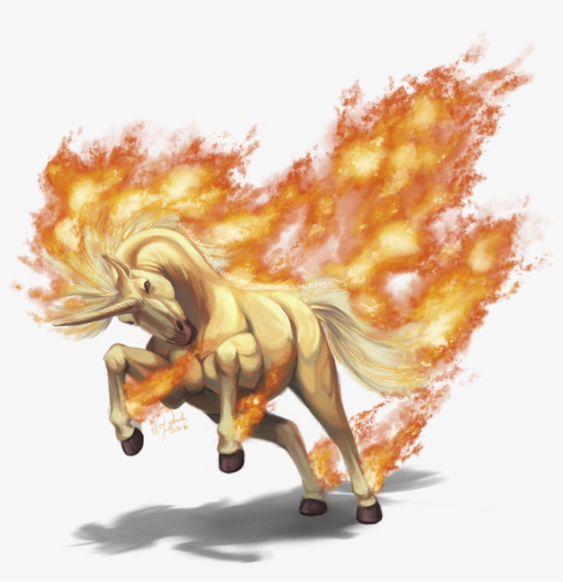 Rapidash Used Flare Blitz By Shadeofshinon On Deviantart - Stallion, transparent png #28070