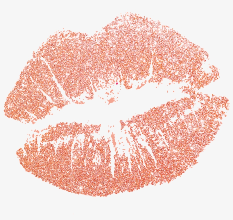 Rose Gold, Glitter, Glitter Lips, Gold Glitter Lips, transparent png #28071