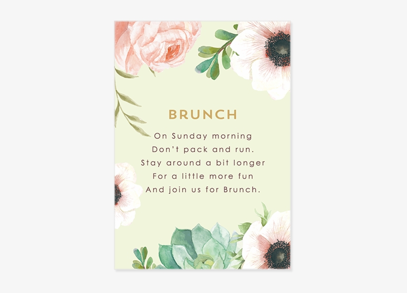 Custom Wedding Invitation For Brunch - Garden Roses, transparent png #28158