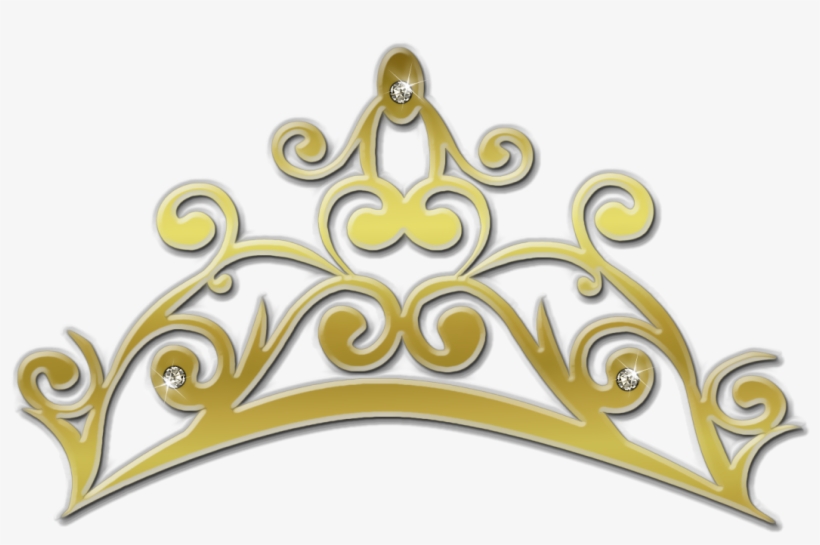 Tiara Vector Gold - Princess Crown Silhouette Png, transparent png #28245