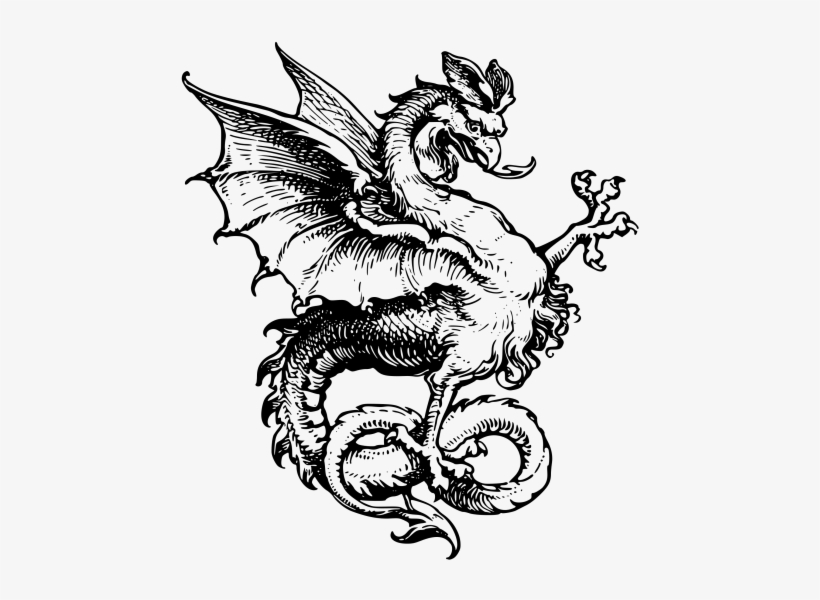 Dragon Tattoo Png Transparent Image - Transparent Png Format Tattoo Png, transparent png #28593