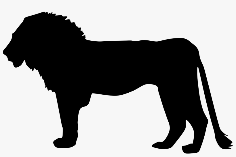 Lion Png Clipart - Lion Silhouette, transparent png #28970