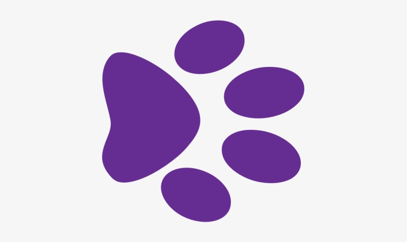 Dog Print At Getdrawings Com Free For - Purple Paw Print Clipart, transparent png #29020
