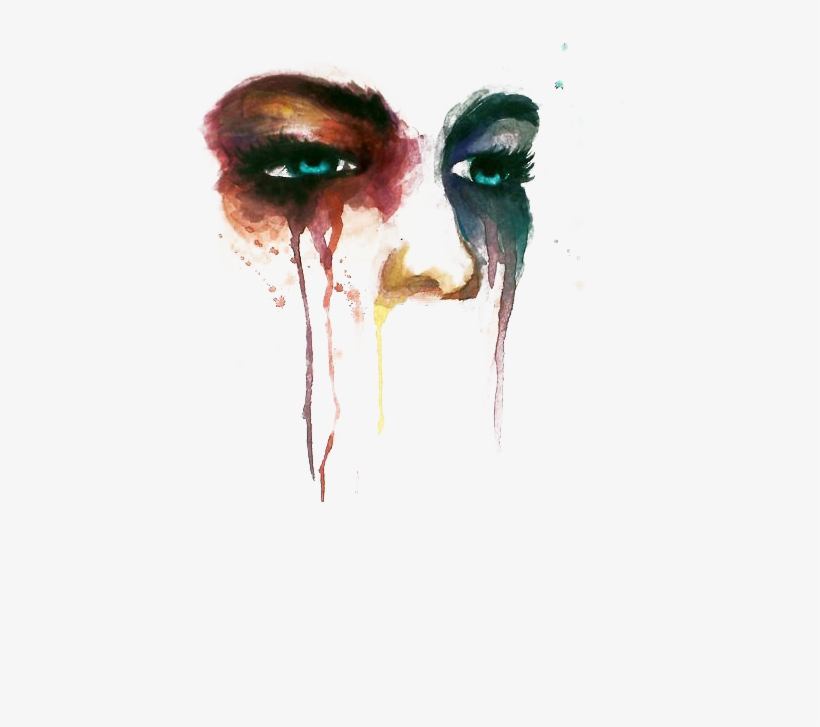 Pupil Drawing Watercolor - Unspoken Thoughts, transparent png #29127