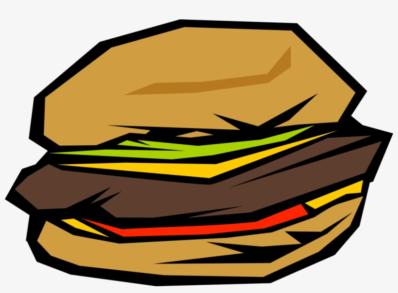 Hamburger Fast Food Computer Icons Watercolor Painting - Clip Art, transparent png #29217