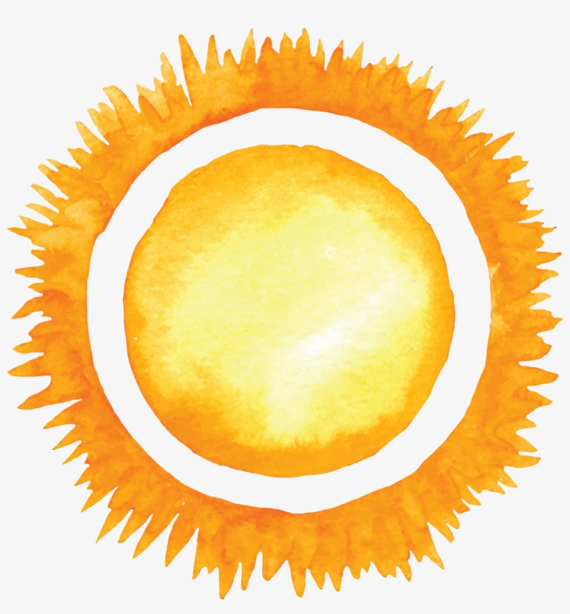 Free Download Summer Watercolor Sun Clipart Watercolor - Sun Watercolor Png, transparent png #29256