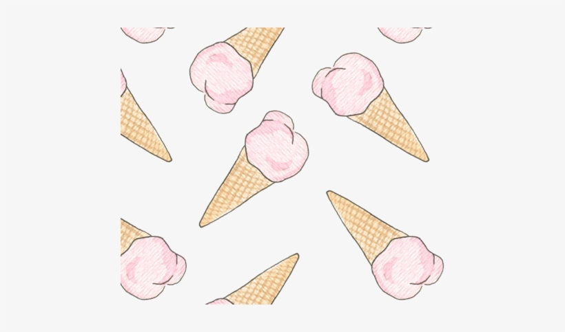 Watercolor Ice Cream Horn Fabric By Likorbut On Spoonflower - Ice Cream Cone, transparent png #29519