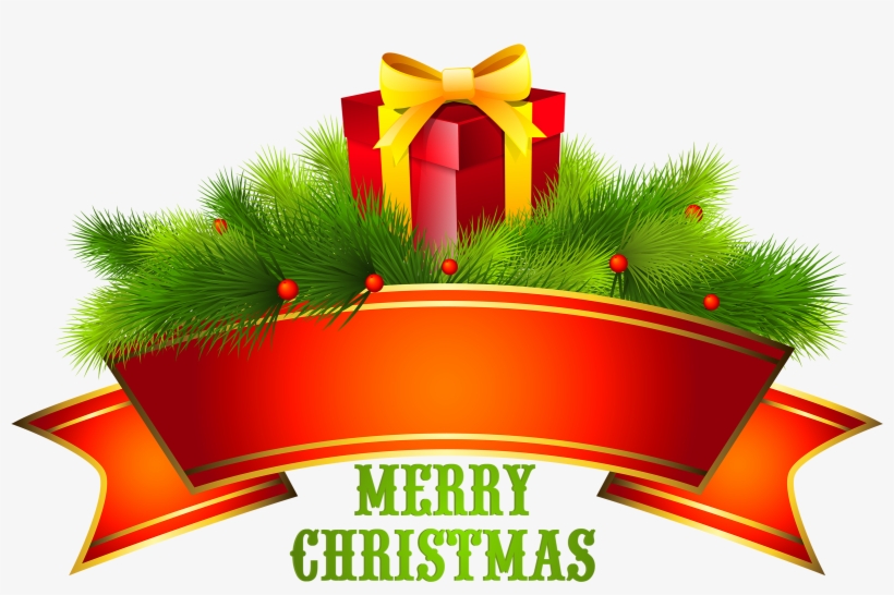 Merry Christmas Text Decor Png Clipart - Happy Christmas Text Png, transparent png #29568