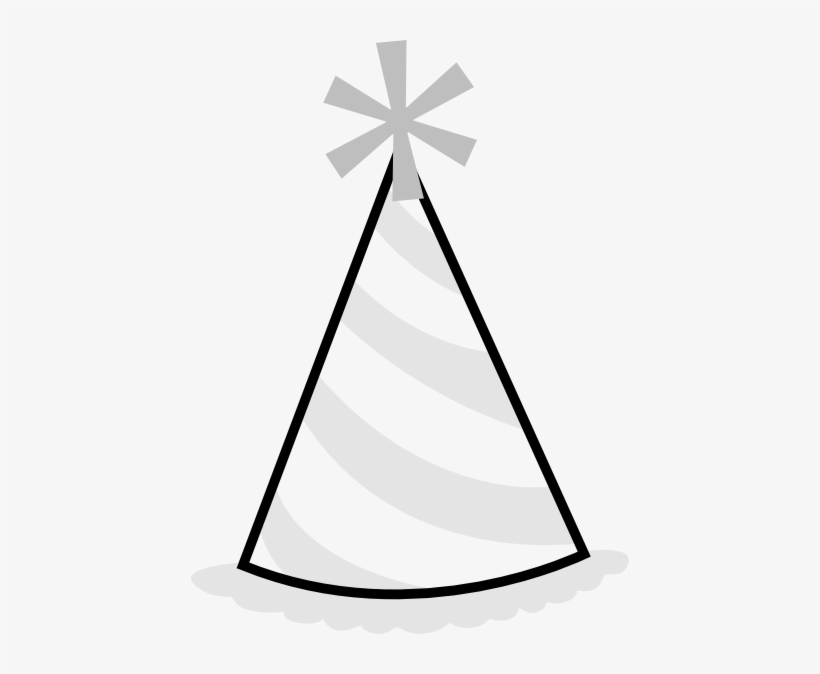 Party Hat Clip Art - Party Hat Black And White Clipart, transparent png #29660