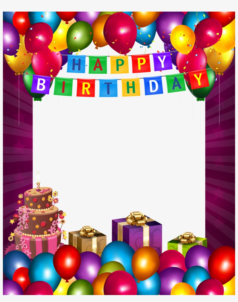 Birthday Photo Frame, Happy Birthday Photos, Birthday - Happy Birthday Frame Png, transparent png #29696