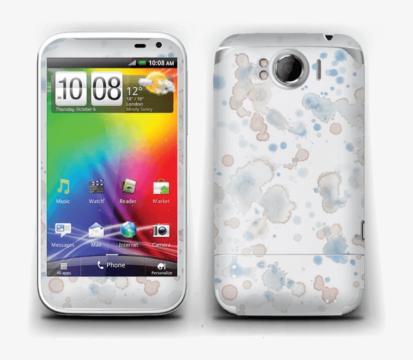 Lovely Watercolor Splash Skin For Your Laptop - Htc Sensation Xl, transparent png #29982