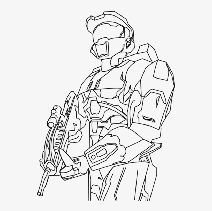 Master Chief - Imagenes De Halo Para Dibujar - Free Transparent PNG  Download - PNGkey