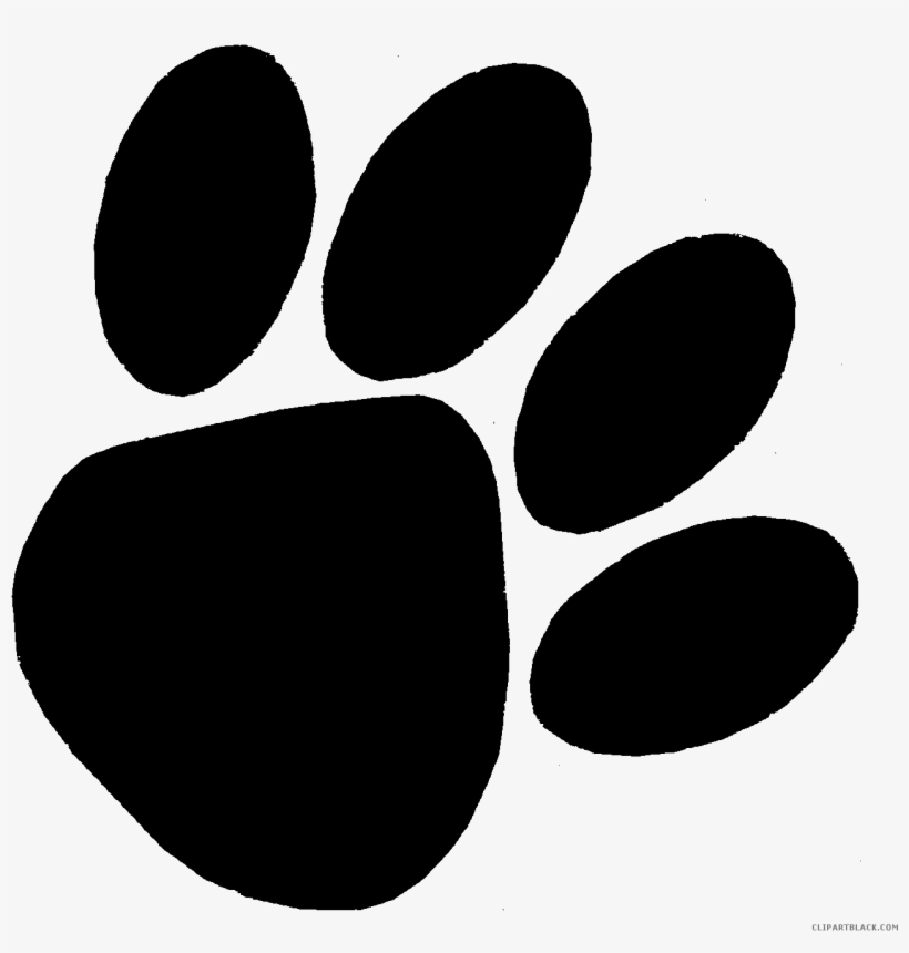 Bear Paw Print Animal Free Black White Clipart Images - Teddy Bear Paw Print, transparent png #200356