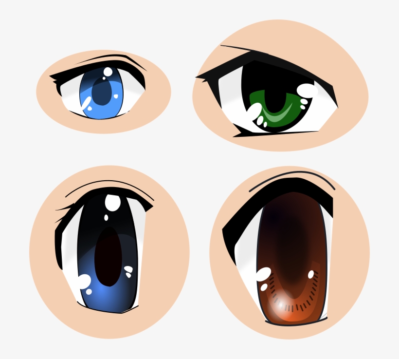 Free Anime Eyes Svg - Portable Network Graphics, transparent png #200379