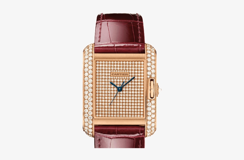 Year Of The Goat - Cartier Tank Anglaise Automatic Men's Watch, 18k Rose, transparent png #200468
