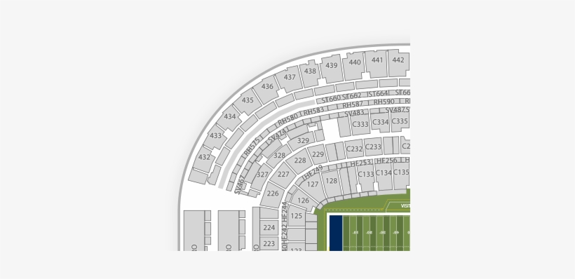 Seat Number Michigan Stadium Seat Map, transparent png #200689