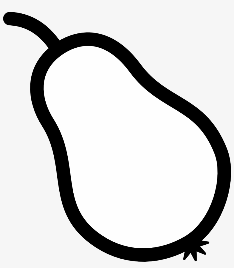 Wave Outline Drawing - Pear Outline, transparent png #200985