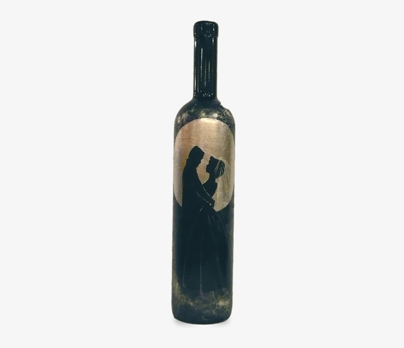 Enjoy Beautiful Art With This Beautiful Wine - Wine Bottle, transparent png #201401