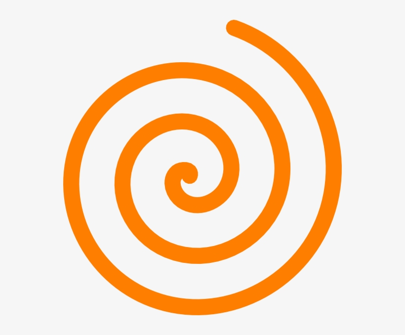 Orange Spiral Clip Art At Clker - Orange Spiral, transparent png #201650