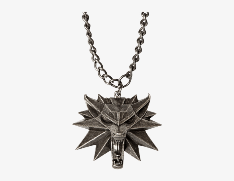 Witcher 3 Wolf Head Medallion And Chain - Witcher 3: Wild Hunt Medallion And Chain, transparent png #201743