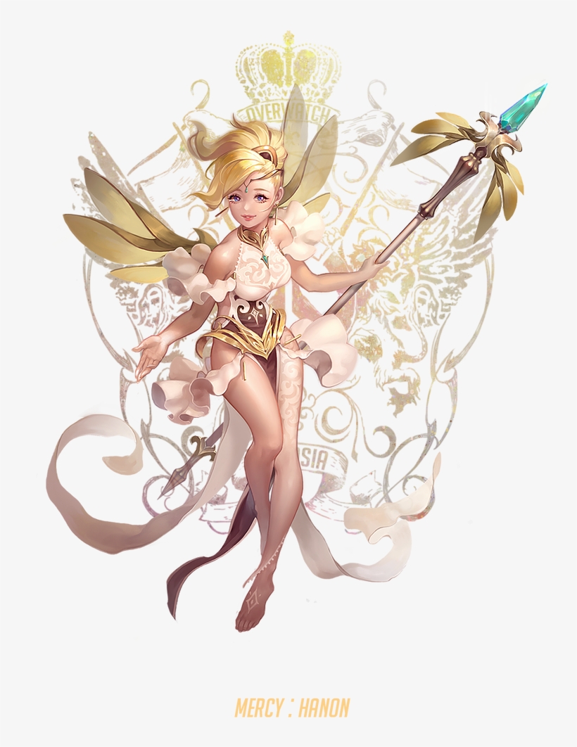 If Overwatch Characters Lived In Final Fantasy - Overwatch Mercy Fantasy, transparent png #202128