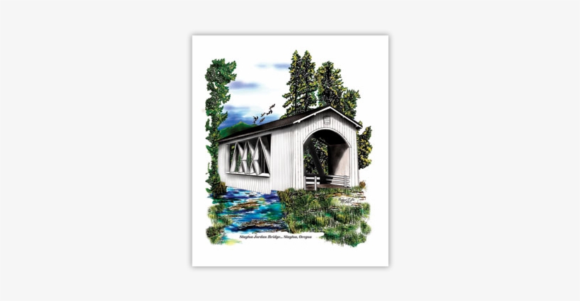 Stayton Jordan Bridge - Log Cabin, transparent png #202172