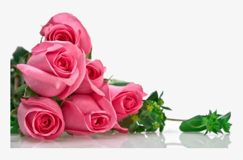 Bouquet Of Pink Flowers Png - Miss You With Flowers, transparent png #202193