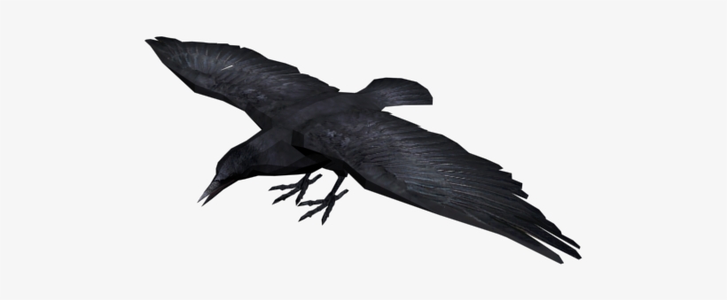 Dead Crow Png Image Freeuse Download - Crow 3d Png, transparent png #202372
